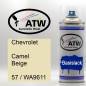 Preview: Chevrolet, Camel Beige, 57 / WA9611: 400ml Sprühdose, von ATW Autoteile West.